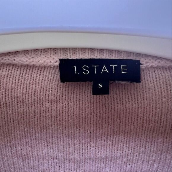 1. State Midnight Garden Women's Cable Knit Crewneck Pullover Sweater Size Small - Picture 3 of 6